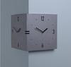 Corner Double-Sided Clock, Handmade Wooden Double-Sided Wall Clock, Stylish Wall Clock, Nordic Style Clock, Interior Decor