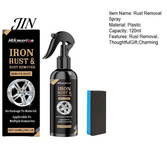 Industrial Dust Cleaner Car Wheel Rust Remover Spray for Rims, 120ml Metal Iron Particle Cars with Color Reaction,PH Neutral Non-Acid, Restores Shine,