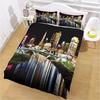 City View With Tall Buildings 3D Bedding Sets Exquisite Supplies Duvet Cover Bed Comforter Set Bedding Luxury Birthday Gift