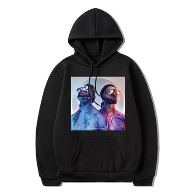 Le Monde Chico Album PNL Huvtröja Fransk Rapgrupp Harajuku Bomull Långärmad Huvtröja Oversized Mode Hip Hop Huvtröjor