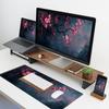 VIKAMA Premium Plum Blossom Mouse Pad Black Game Mat Anti-Slip Mat Desktop Carpet Game Handle Desktop Gadget Mouse Pad