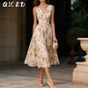 Fashion Summer Spring Sleeveless V-Neck Casual Dresses