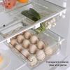 Plastic Clear Fridge Organizer Slide Under Shelf Drawer Box Rack Holder Refrigerator Drawer Kitchen Fruit Food Storage Box