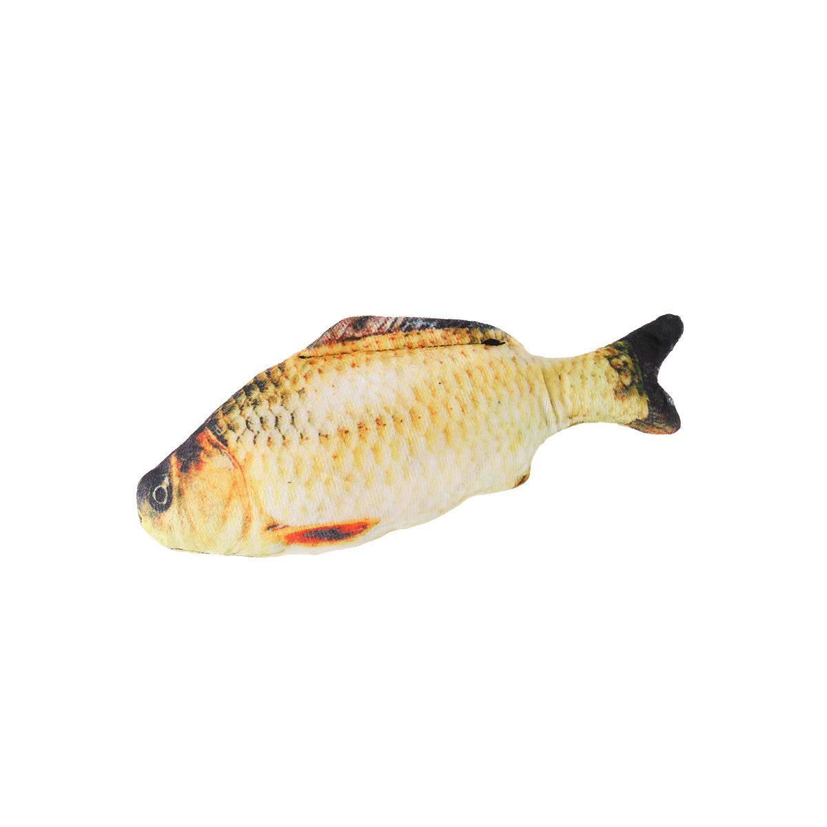 

Реалистичная мягкая плюшевая игрушка-рыба для кошек — интерактивное и забавное развлечение для домашних животных, идеально подходит для жевания и снятия стресса 11.8inch жёлтый