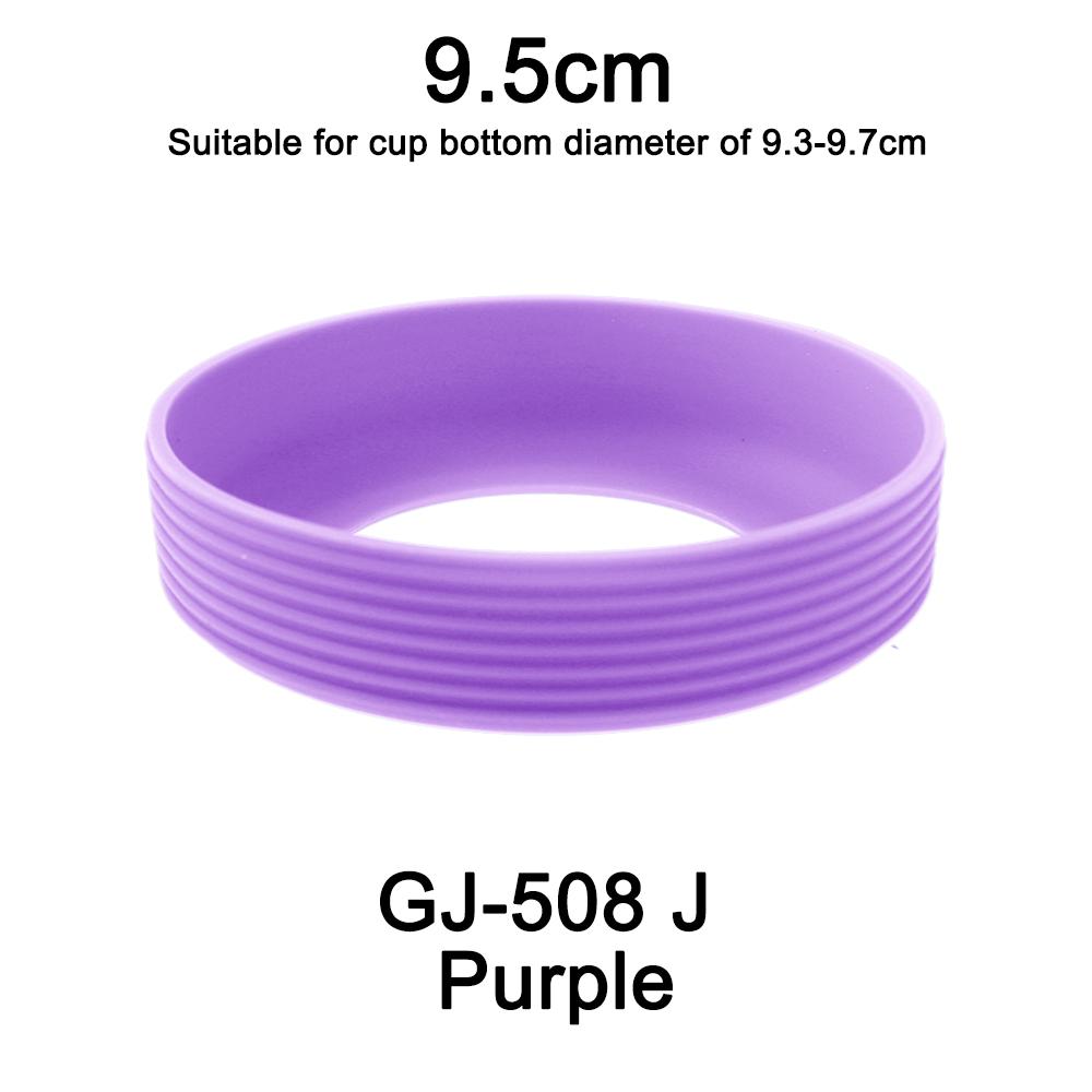 1Pc Diameter 9.5CM 24G Threaded Soft Silicone Cup Bottom Cover Wear Resistant Ring Sleeve Anti Slip Good Toughness Elastic