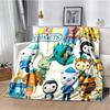 New ModelCute Octonauts Cartoon Children's Blanket Suitable for Family Bedrooms, Beds, Sofas, Travel, Offices, and Other Places