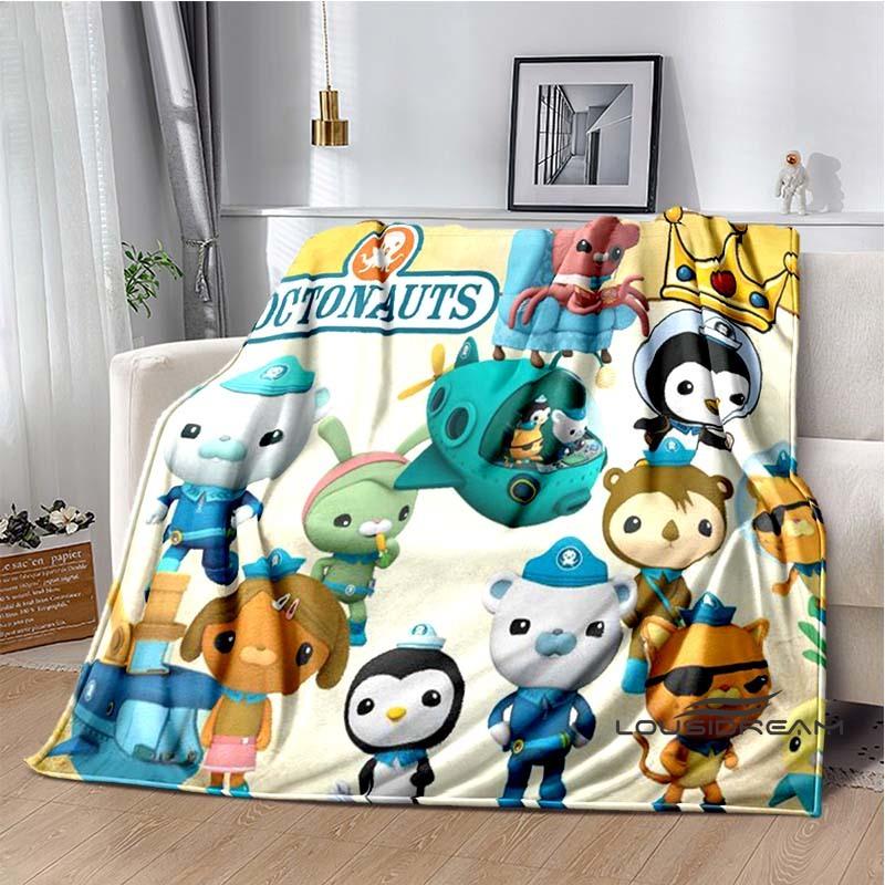 New ModelCute Octonauts Cartoon Children's Blanket Suitable for Family Bedrooms, Beds, Sofas, Travel, Offices, and Other Places