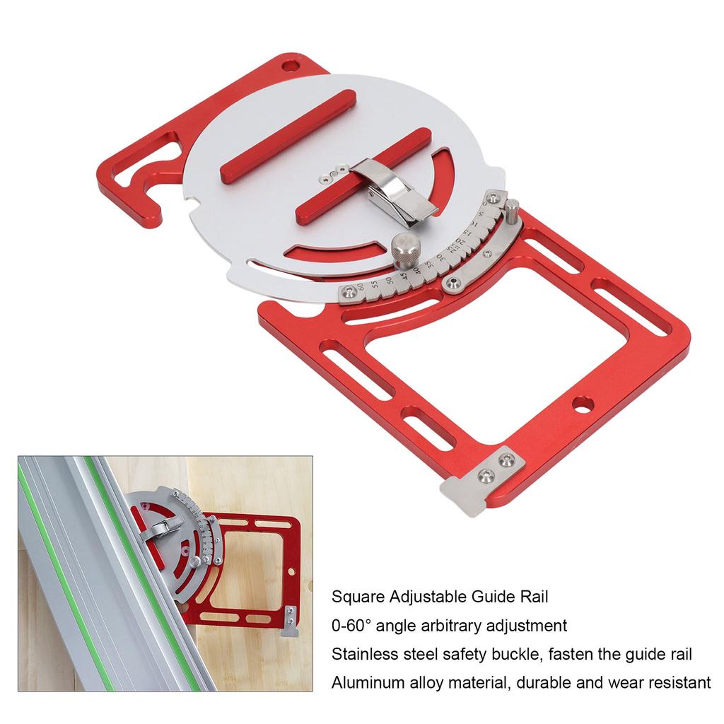 Metal Rail Adjustable Electric Saw Track Rail for Woodworking Circular Saw Adjustable Track