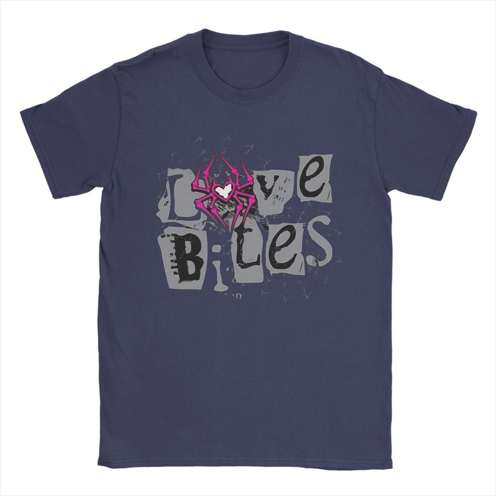 Men T-Shirts AJ Lee Love Bites Fashion 100% Cotton Tee Shirt Short Sleeve  T Shirts Round Neck Clothing Graphic Printed