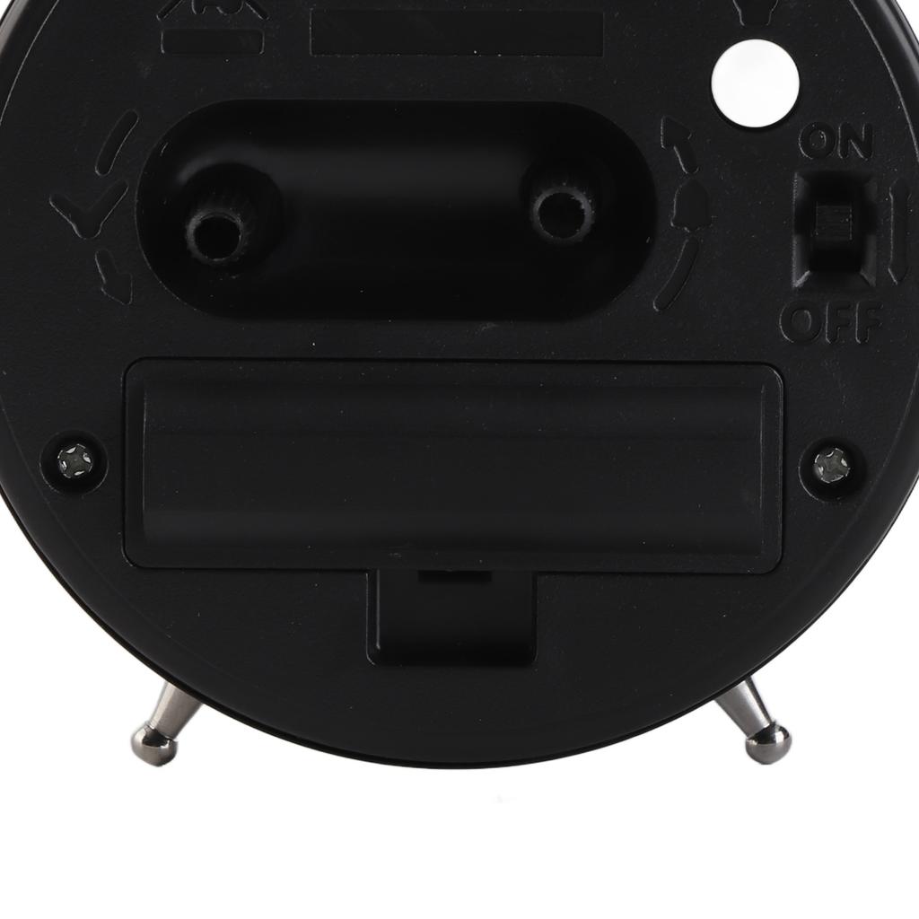 Mini Metal Digital Alarm Clock Mute with Lights Twinkling Bell for Bedroom Student