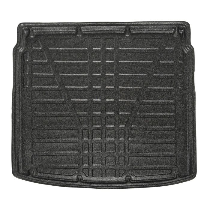 Custom Boot Tray - SCOUTT - Skoda Kodiaq (since 2024) - Floor - Upper Edge - Matte Black TPE