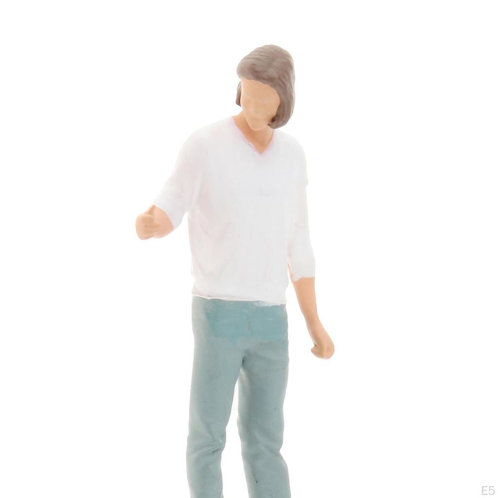 1:64 Scale Figures Miniature People Model for Layout Home Bonsai Building Accessory Decor,