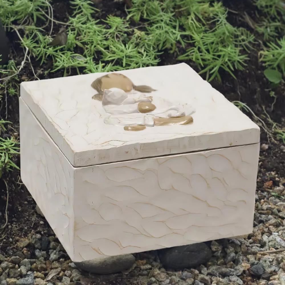 Cartoon Pet Coffin Box Universal Cat Memorial Box Creative Resin Pet Urn  Pet Supplies