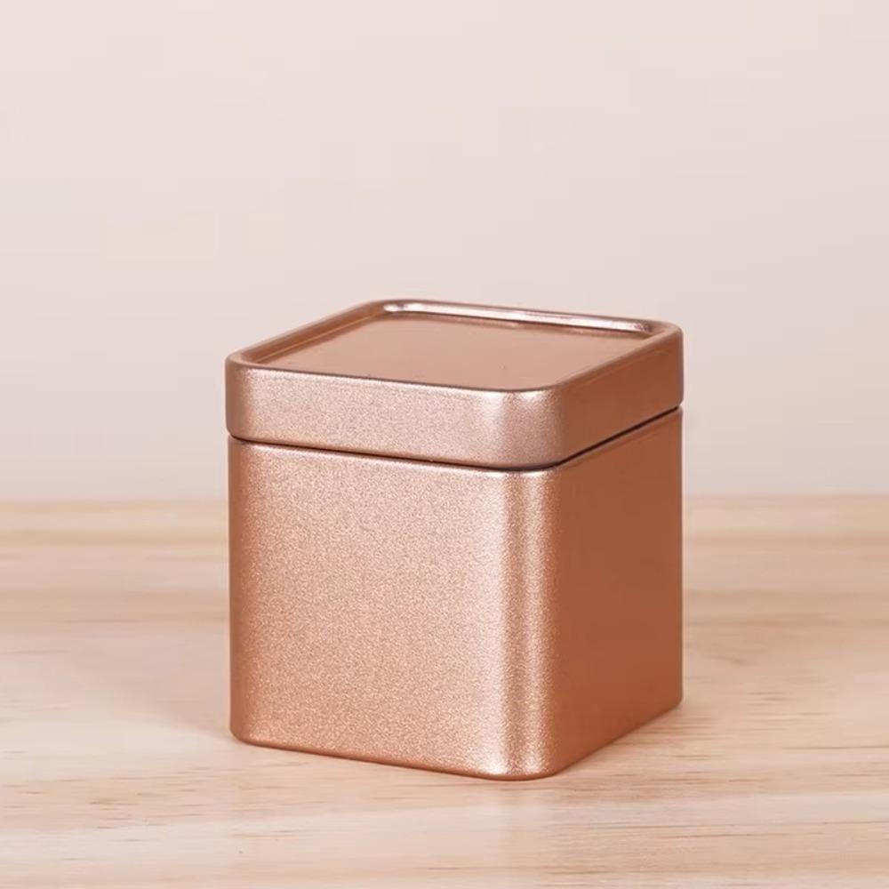1/2pcs Multicolors Tea Container Square Tea Cans Box Portable Spices Storage Boxes  Cream Balm