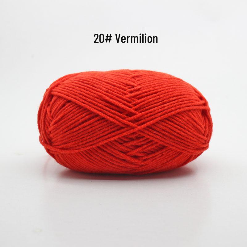 Medium Thick Handmade Cotton Baby Yarn for Knitting, Crochet, and DIY Projects