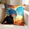 Anime GGot Reincarnated As a SSlime  Pillow Case Square DoubleSided Sofa Cushion Cover Bedroom Bedside Pillow