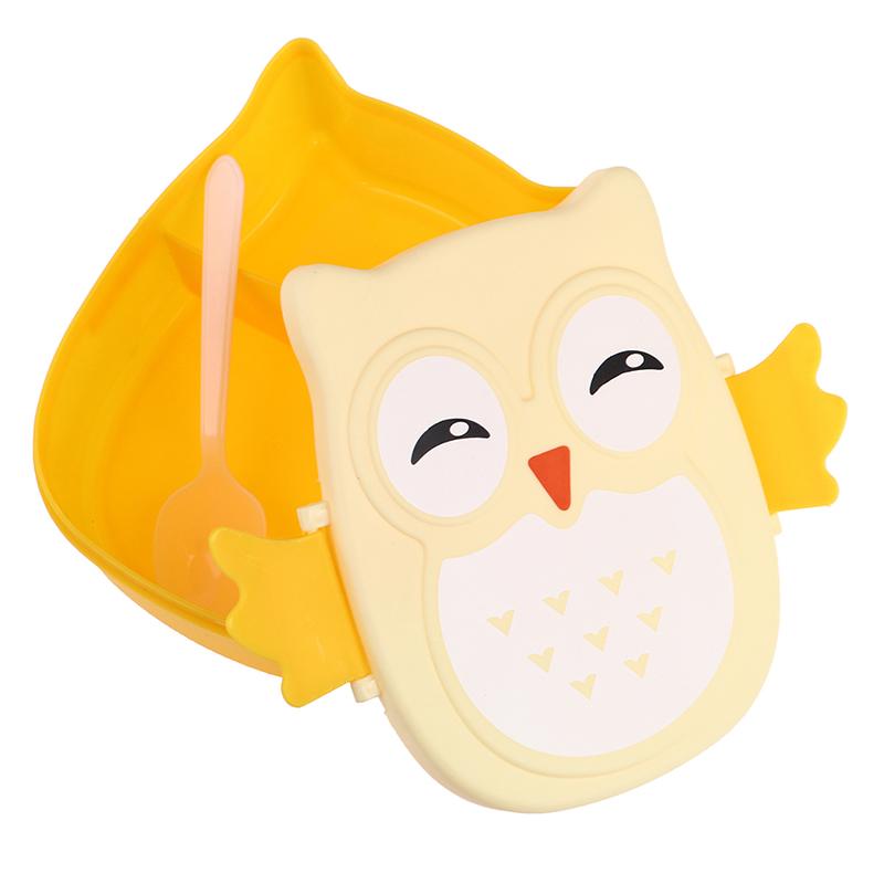 Cartoon Owl Portable Lunch Box Food Storage Container Salad Fruit Food Lunchbox