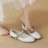 New Designer Women Flat Shoes Spring Square Toe Mary Jane Shoes Girl Fashion Slip-on Loafers