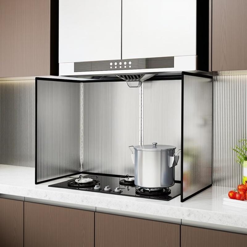 Kitchen Splatter Guard for Cooking, Stainless Steel Splatter Screen for Frying Anti Oil Grease Splash Shield Sheet for Stove Top
