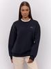 American simple foreign style niche letter printing oversize loose meat cover round neck trendy sweater