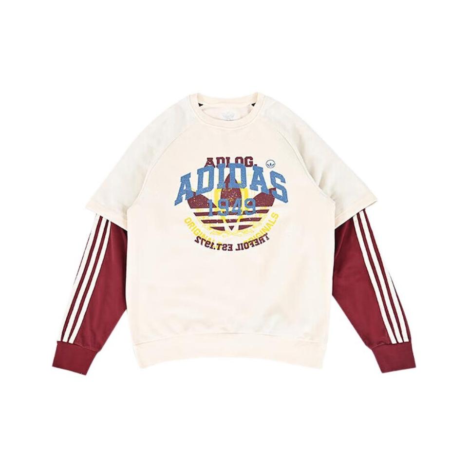 Adidas Свитшот Originals Спортивный Повседневный Удобный Color Block С круглым вырезом Детский Детские свитшоты KG6622 152