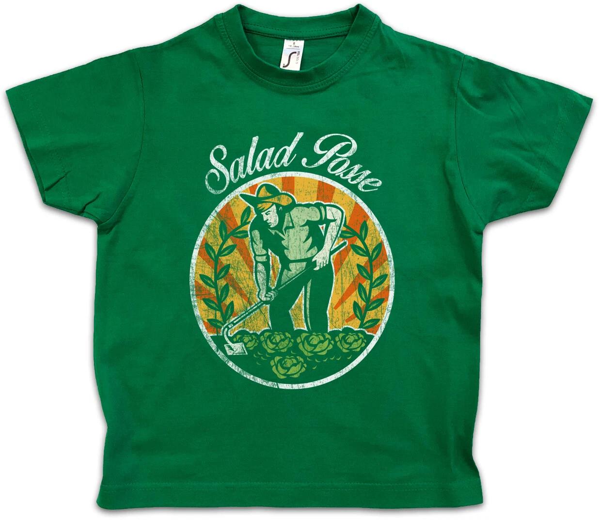 

SALAD POSSE Kids Boys T-Shirt Gardening Vegan Vegetarian Animals Welfare- 160