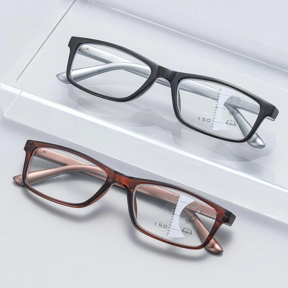 Progressive Multifocal Reading Glasses Anti Blue Light HD Vision for Men and Women Fashion Eyewear