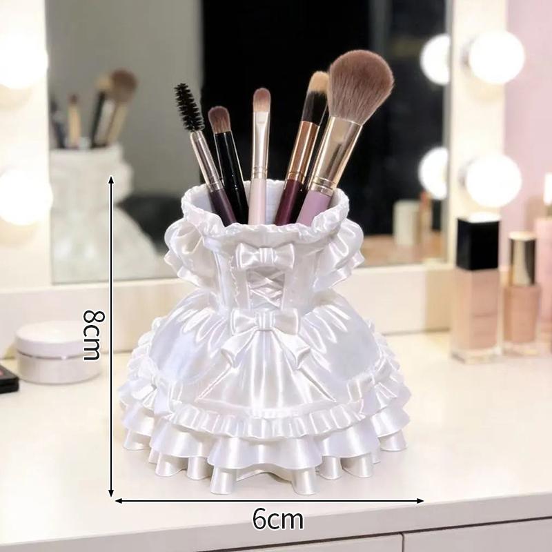 

Princess Dress Shaped Storage Box Table Pen Holder Decorative Pencil Cases 3D Printed Decorations Desk Accessories Room Decor