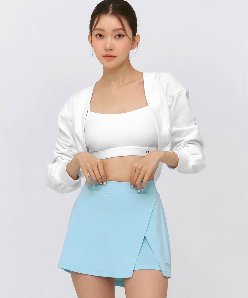 XEXYMIX Black Label Signature Powerrise Slit Two-In-One Skirt Post Blue Xfk2Ps1109