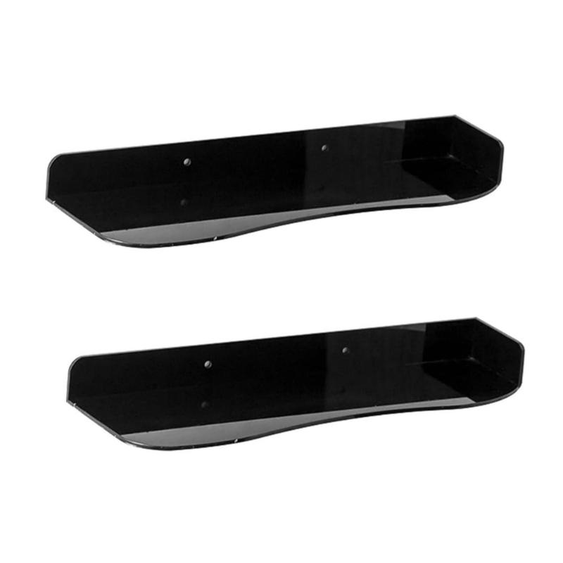 1 Pair Space Saving Shoe Display Stand Wall Mount Rack for Sneakers and High Heels Acrylic Shelf with Adjustable Height