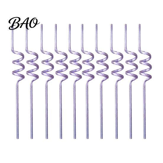 Translucent Spiral Straws 10PCS Plastic Straws, Colorful Twisted Drinking Food-Grade Cocktail Party PETG Reusable Drink Accessories for Cocktails