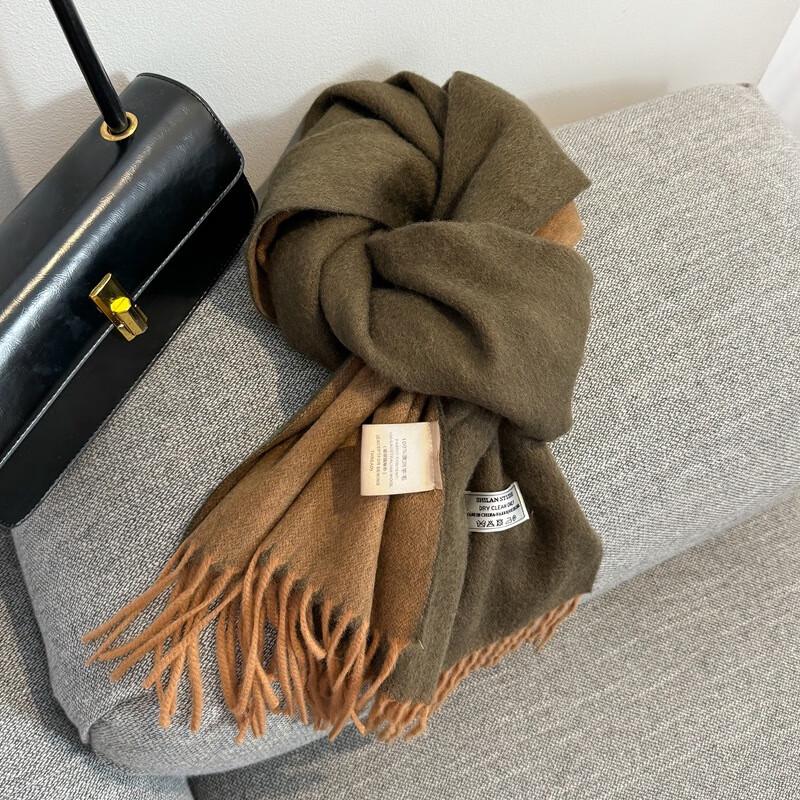 Junbie Double-Sided Warm Wool Scarf & Shawl