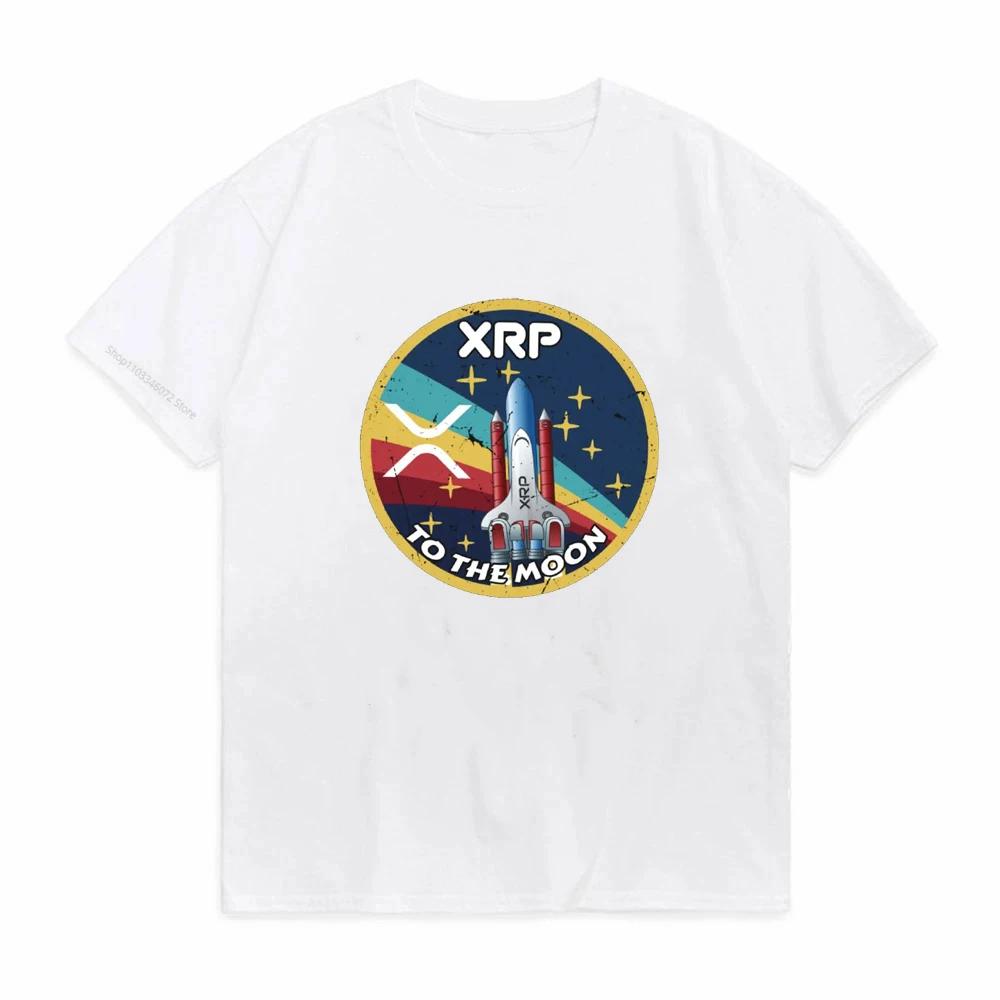 Cryptocurrency Ripple Xrp T Shirt Unisex Casual Tees Cotton Short Sleeve Cool Tops TShirt Print Graphic Bitcoin Crypto Tee Top