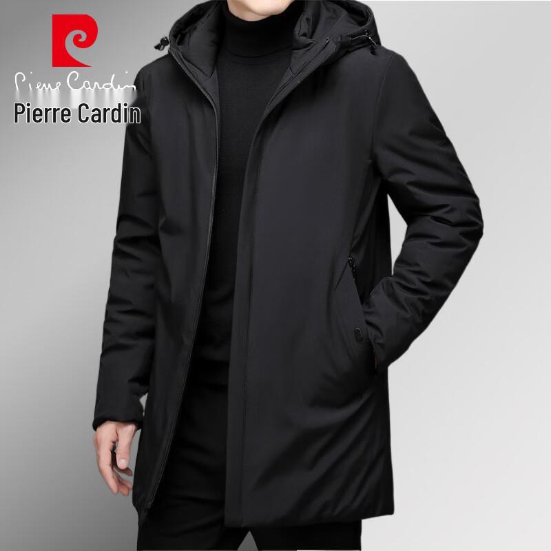 Pierre Cardin Men's Hooded Thickened Padded Winter Jacket