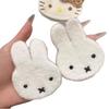 DIY Miffy Rabbit Plush Hair Clip Sticker - Sweet Girl Magic Hair Accessory