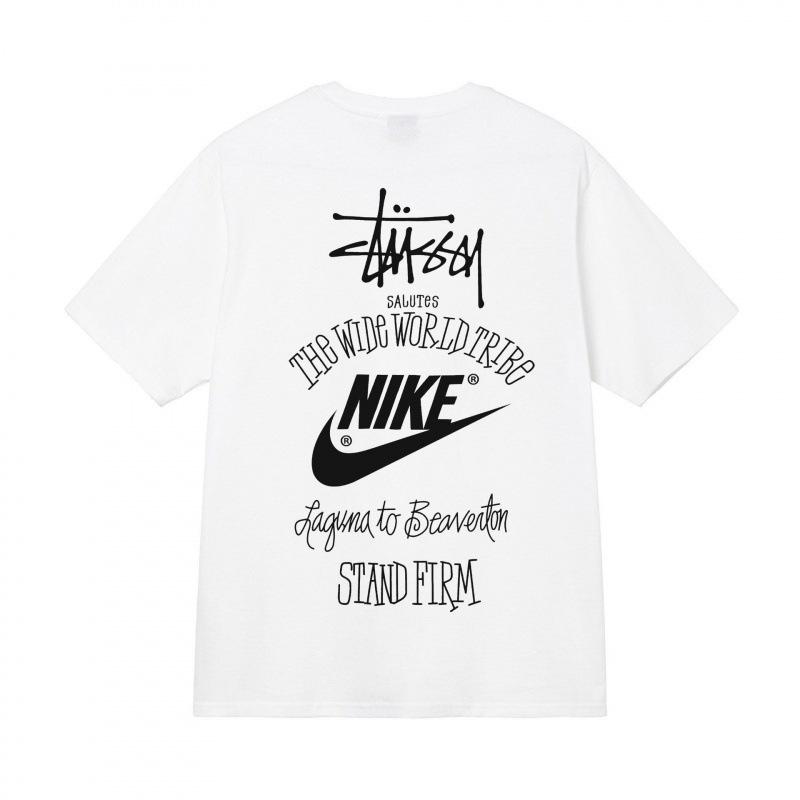Grenzüberschreitende europäische und amerikanische Trendmarken, eine Vielzahl bedruckter Herren- und Damen-Kurzarm-T-Shirts, 220 Gramm lockere Streetwear-T-Shirts