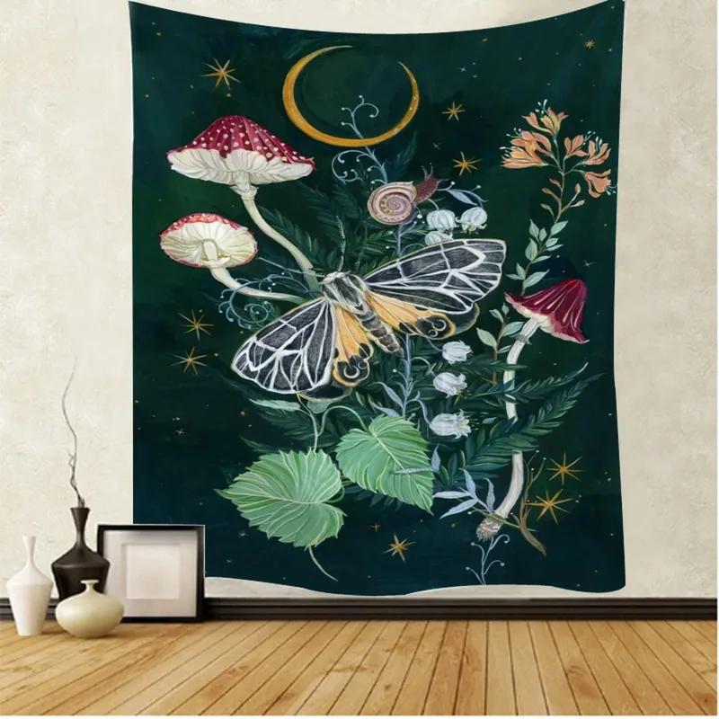 Home Wall Decoration Tapestry Beautiful Butterfly Background Hanging Cloth Office Living Room Tapestry