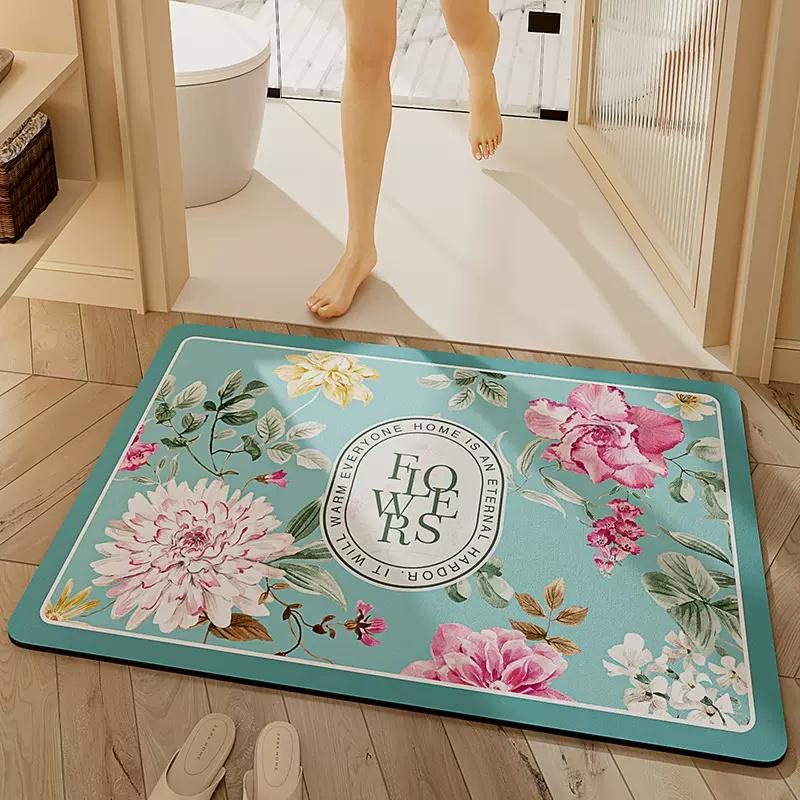 Nordic Bathroom Rugs Anti Slip Bath Mat Foot Mats Quick Dry Shower Carpet Toilet Rugs Door Mat Washable For Living Room