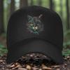 Colorful Psychedelic Cat Face Baseball Cap Abstract Art Unisex Adjustable Outdoor Sun Hat