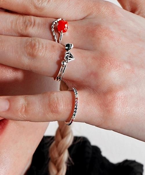 Bonbeau Fanta Rainbow Ring Rainbow Layered Ring (B Type)