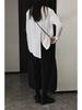 Women's Spring Casual Wide-Leg Harem Pants - Dark, Loose, Flesh-Covering, Eight-Point Design