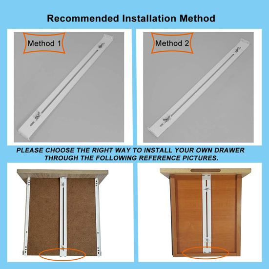 1/2 Set Drawer Repair Kit Easy Installation Drawer Lever Medium Density Fiberboard Drawer Support Heavy Duty Metal Bracket