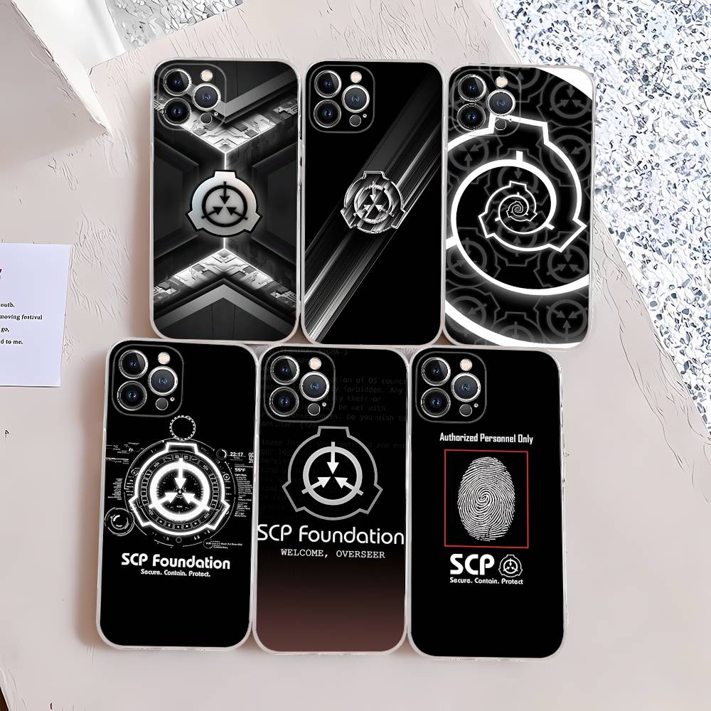 Classic Popular Scp F-Foundation Phone Case For IPhone 17 16 15 14 13 11 12 Pro Max 16 Plus Transparent