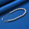 925 Sterling Silver 8-inch Exquisite Hollow Rose Bracelet for Women's Fashion Wedding Party Jewelry Accessories