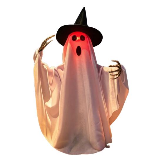 Scary Animated Halloween Ghost Voice Control Decoration Lighted Skeleton