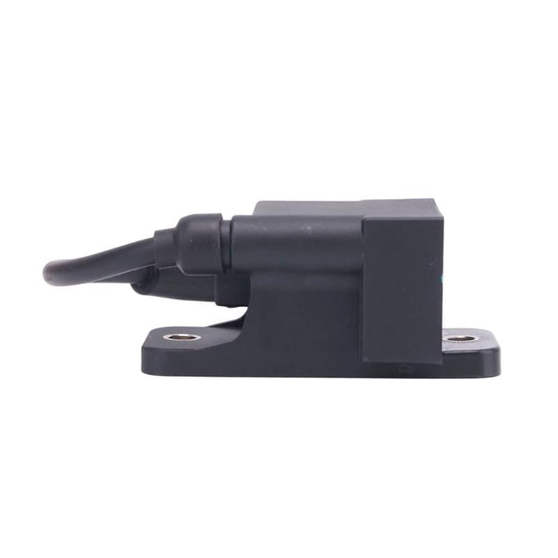 Outboard Ignition Coil 827509T7 for 1996-2007 30-300 Horsepower Applications, with Integrated Lead, Angled Boot and Two Hole Base for Installation