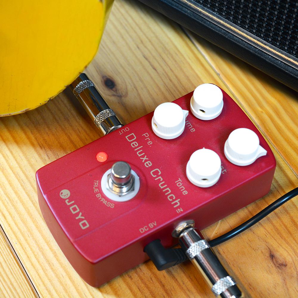 JOYO JF-39 DELUXE CRUNCH Distortion Guitar Effect Pedal British Tone Crunch Distortion Effect Guitar Pedals with 4 Adjust Knobs