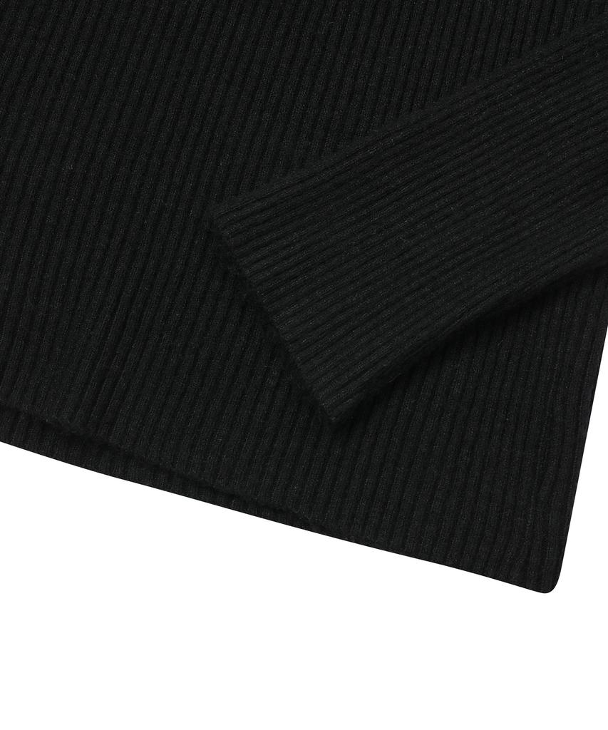Mucent Madol V-Neck Crop Ribbed Knit (3 Colors)