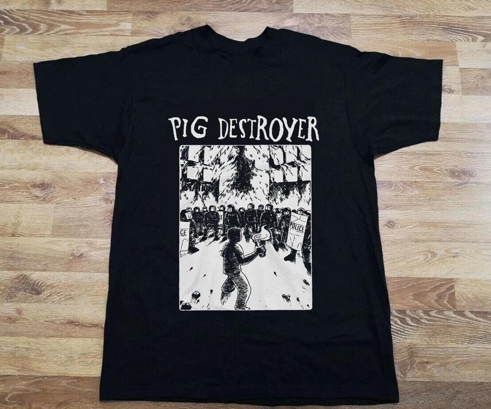Pig Destroyer Band Gift For Fan On Tour Black Cotton T Shirt  Unisex T-Shirt S