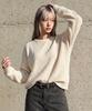 LXT Soft Velour Corduroy Sweatshirt [Ivory]